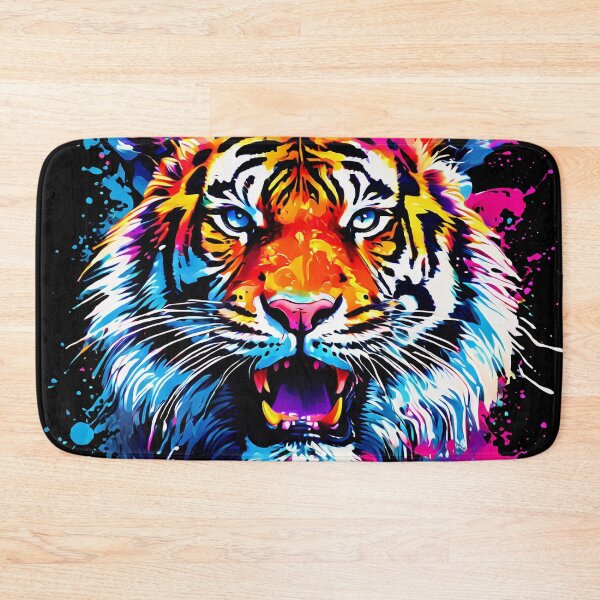 Item preview, Vibrant Tiger Pop Art Bright Animal Art designed and sold by kakarikihill.