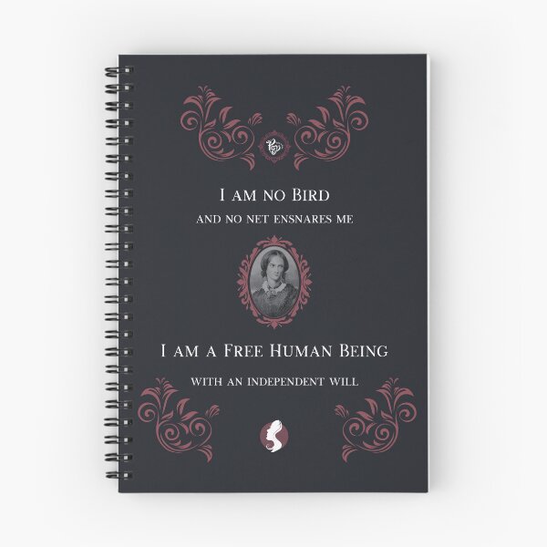 Item preview, Charlotte Bronte (blue/red) designed and sold by ProsetoPrint.