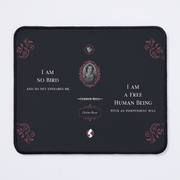 Item preview, Charlotte Bronte (blue/red) designed and sold by ProsetoPrint.