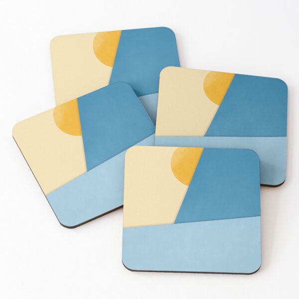 Artikelvorschau, Blaue und gelbe Geometrie entworfen und verkauft von Vesuvik-Designs.
