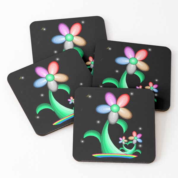 Item preview, Colorful night blooming flowers designed and sold by Shirley cute art .