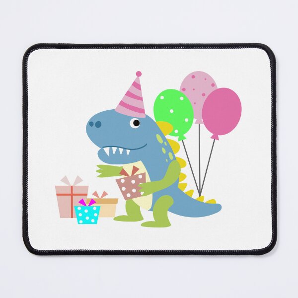 Item preview, Dinosaur Party Birthday, funny cartoon Dino designed and sold by NoeySmiley55.