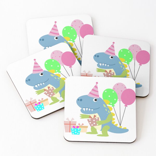 Item preview, Dinosaur Party Birthday, funny cartoon Dino designed and sold by NoeySmiley55.