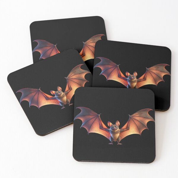 Item preview, Cute fruit bat with open wings designed and sold by CritterManiaUK.