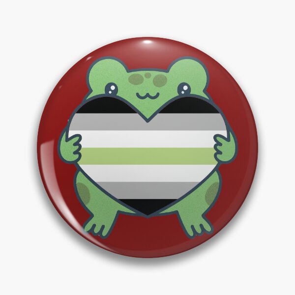 Item preview, Cute Frog holding a heart with Agender Pride Flag Colors , Agender  Design designed and sold by Travelslightly.
