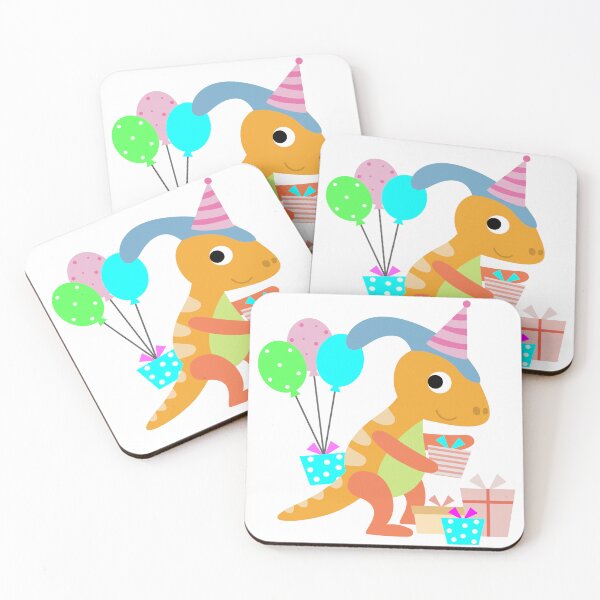 Item preview, Dinosaur Party Birthday, funny cartoon Dino designed and sold by NoeySmiley55.