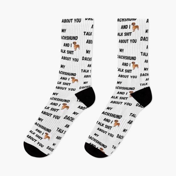 Item preview, My Dachshund and I Talk $hit designed and sold by Fredster1966.