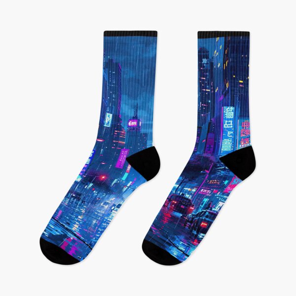 Item preview, night cyber street designed and sold by ururuty.
