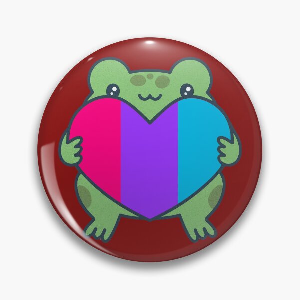 Item preview, Cute Frog holding a heart with Androgynous Pride Flag Colors , Androgynous  Design designed and sold by Travelslightly.
