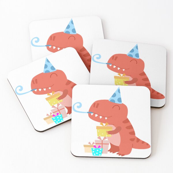Item preview, Dinosaur Party Birthday, funny cartoon Dino designed and sold by NoeySmiley55.