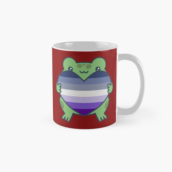 Item preview, Cute Frog holding a heart with Butch Pride Flag Colors , Butch  Design designed and sold by Travelslightly.