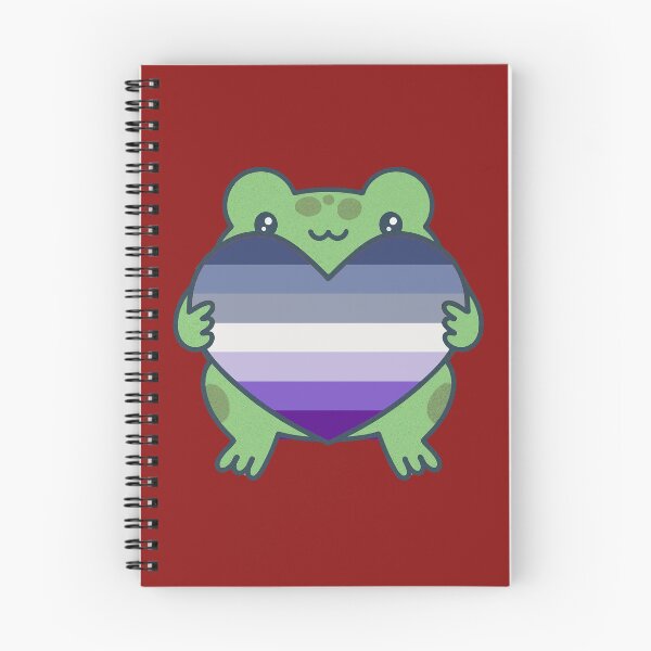Item preview, Cute Frog holding a heart with Butch Pride Flag Colors , Butch  Design designed and sold by Travelslightly.
