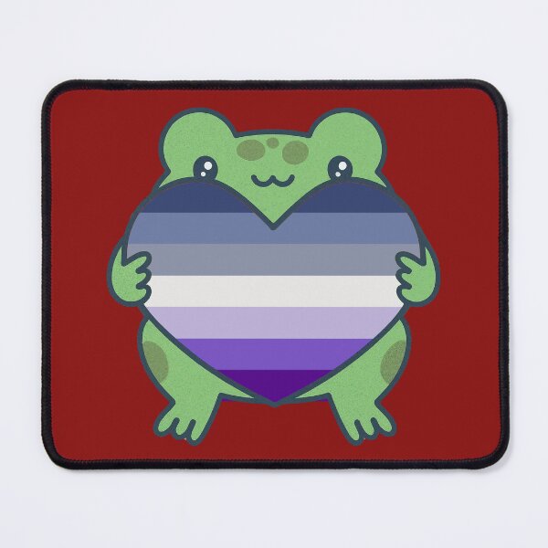 Item preview, Cute Frog holding a heart with Butch Pride Flag Colors , Butch  Design designed and sold by Travelslightly.