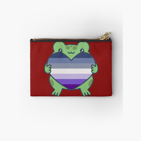 Item preview, Cute Frog holding a heart with Butch Pride Flag Colors , Butch  Design designed and sold by Travelslightly.
