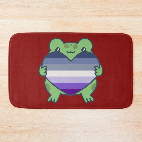 Item preview, Cute Frog holding a heart with Butch Pride Flag Colors , Butch  Design designed and sold by Travelslightly.
