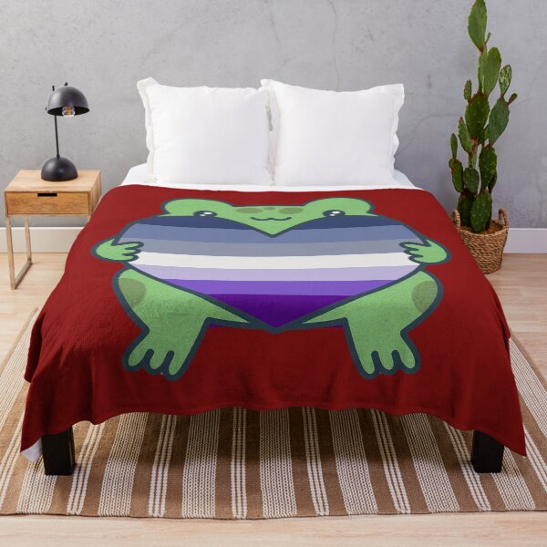 Item preview, Cute Frog holding a heart with Butch Pride Flag Colors , Butch  Design designed and sold by Travelslightly.