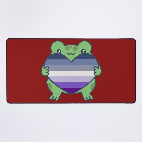 Item preview, Cute Frog holding a heart with Butch Pride Flag Colors , Butch Design designed and sold by Travelslightly.