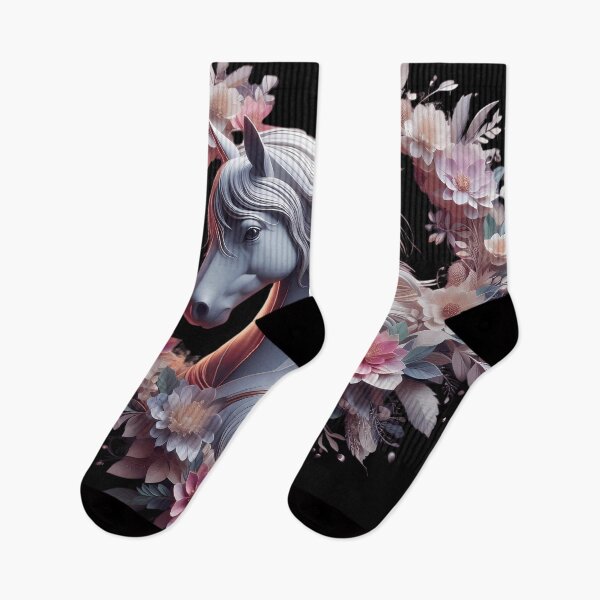 Item preview, Horse lover Floral heart Equestrian silhouette designed and sold by xodom953.