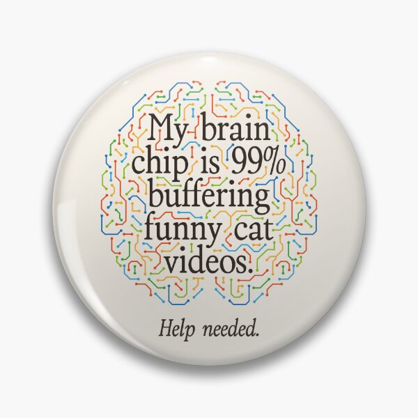 Item preview, My Brain Chip Cat Videos Artificial Intelligence designed and sold by Geek Updated.