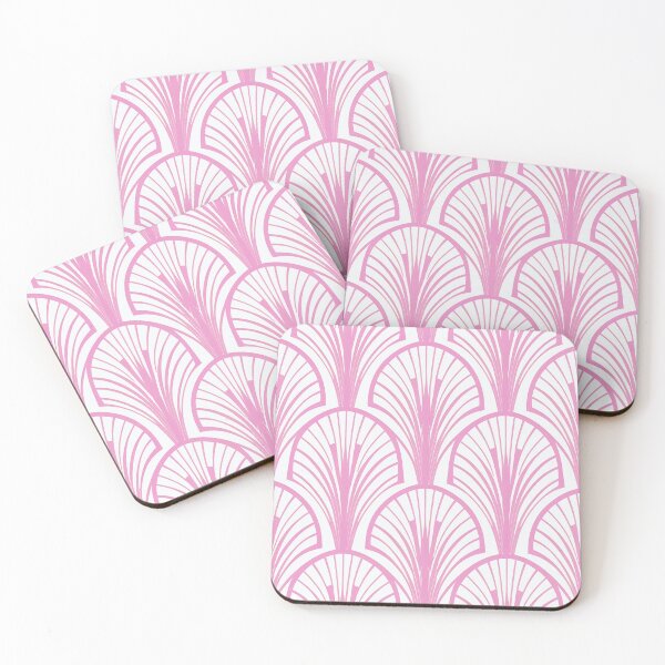 Artikelvorschau, Art Deco Vintage Fächer Stil Rosa entworfen und verkauft von SloganExpress.