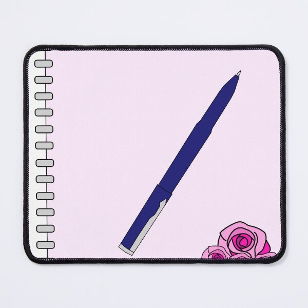 Item preview, Drawing art of book with pen, roses cover. designed and sold by MigWhimsy.