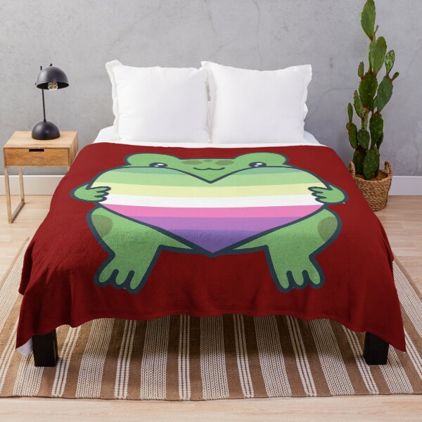 Item preview, Cute Frog holding a heart with Genderfae Pride Flag Colors , Genderdoe Design, fae faer genderfaunet  designed and sold by Travelslightly.