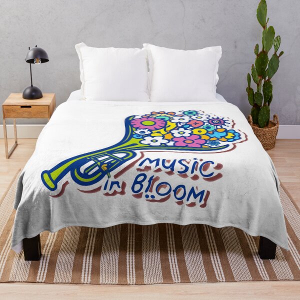 Item preview, Music in Bloom - Trumpet with Floral Pattern designed and sold by NiftyWrx.