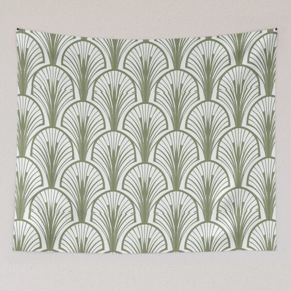Item preview, Deco Vintage Fan Style Green designed and sold by SloganExpress.