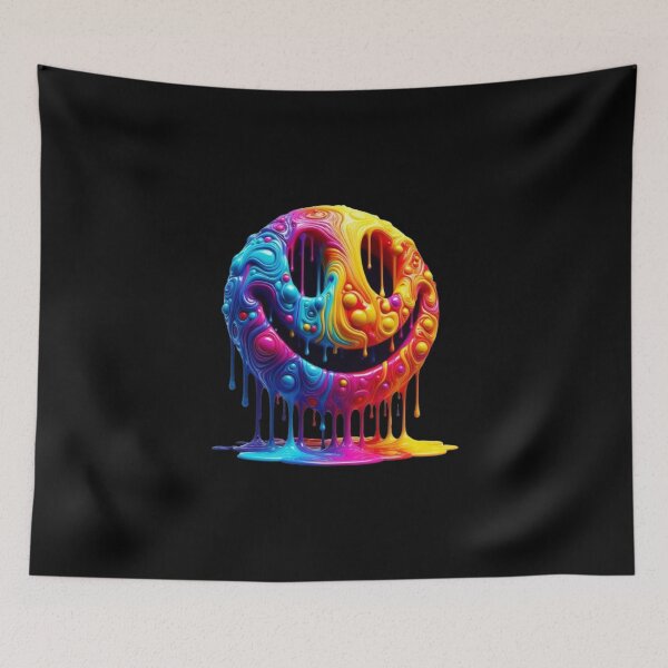 Item preview, smiley PSYCHEDELIC Colorful Smile Merging Art and Emotion designed and sold by poteguy.