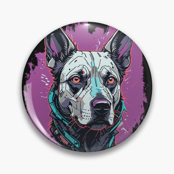 Item preview, Synthwave Cyberpunk Dog v1 designed and sold by Geek-O-MNL.