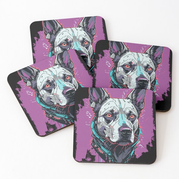 Item preview, Synthwave Cyberpunk Dog v1 designed and sold by Geek-O-MNL.