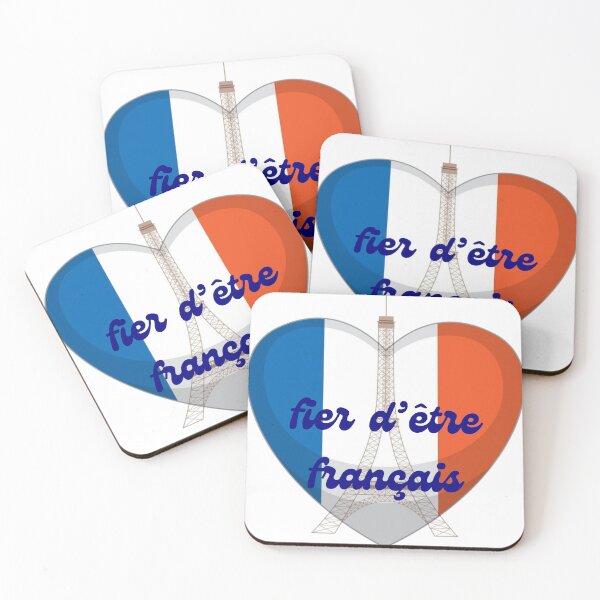 Item preview, Eiffel Tower tricolor heart Proud to be French designed and sold by Résistance Française.