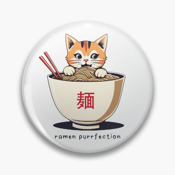 Item preview, Cute Kitty Funny Ramen Bowl: Ramen Purrfection  designed and sold by DreamCraze.