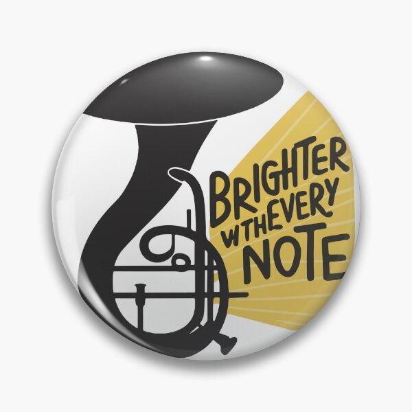 Item preview, Brighter with Every Note - Sousaphone Silhouette designed and sold by NiftyWrx.