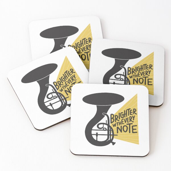 Item preview, Brighter with Every Note - Sousaphone Silhouette designed and sold by NiftyWrx.