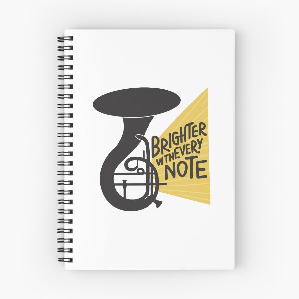 Item preview, Brighter with Every Note - Sousaphone Silhouette designed and sold by NiftyWrx.