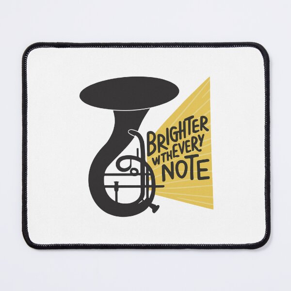 Item preview, Brighter with Every Note - Sousaphone Silhouette designed and sold by NiftyWrx.
