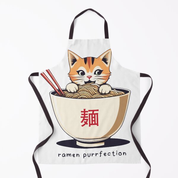 Item preview, Cute Kitty Funny Ramen Bowl: Ramen Purrfection designed and sold by DreamCraze.