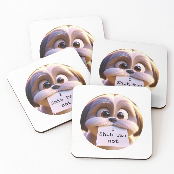 Item preview, I Shih Tzu not funny dog sticker  designed and sold by CritterManiaUK.