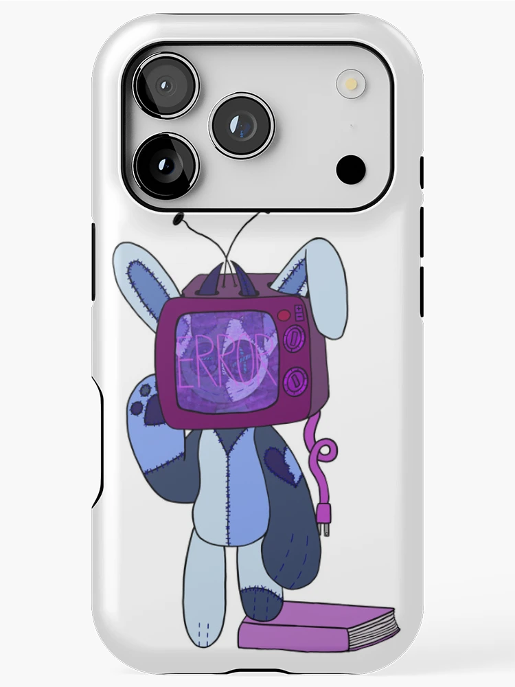 Thumbnail 1 of 4, iPhone Case, Rabbit Rag Doll In Rabbit Ear TV designed and sold by rabbitvampire .