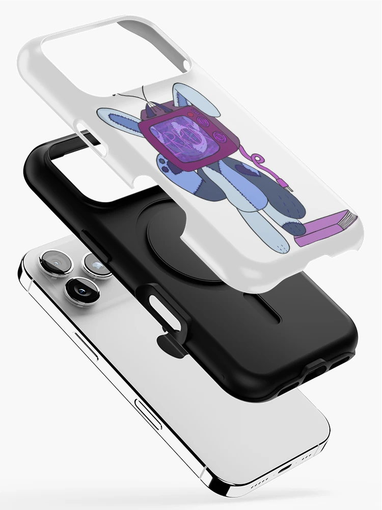 Thumbnail 2 of 4, iPhone Case, Rabbit Rag Doll In Rabbit Ear TV designed and sold by rabbitvampire .