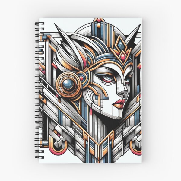 Item preview, Elegant Art Deco Inspired Woman Sticker – Vintage Style, Intricate Lines, and Graceful Beauty for Laptops, Planners, and Gifts designed and sold by AlphaPODMonkey.