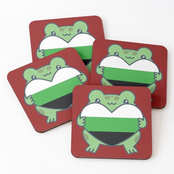 Item preview, Cute Frog holding a heart with Neutrois Pride Flag Colors , Neutrois Design designed and sold by Travelslightly.