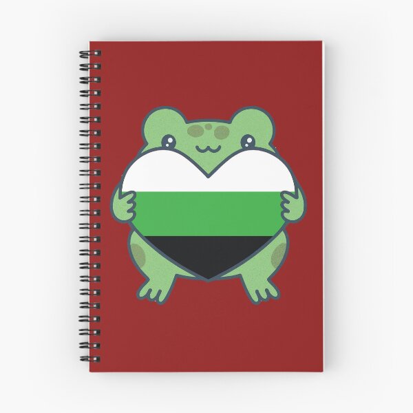 Item preview, Cute Frog holding a heart with Neutrois Pride Flag Colors , Neutrois Design designed and sold by Travelslightly.