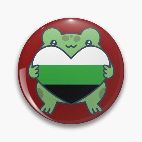 Item preview, Cute Frog holding a heart with Neutrois Pride Flag Colors , Neutrois Design designed and sold by Travelslightly.