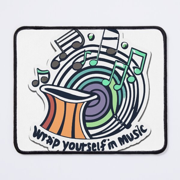 Item preview, Elegant Mellophone Melody Wrap Music Sticker designed and sold by NiftyWrx.