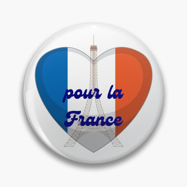 Item preview, Eiffel Tower Tricolor Heart - For France designed and sold by Résistance Française.