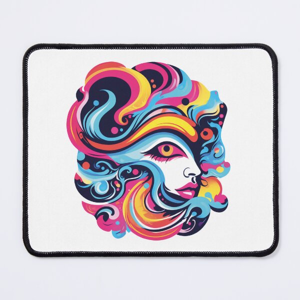 Item preview, Colorful Portrait: Abstract Art and Elegance designed and sold by Ink-Kreativ.