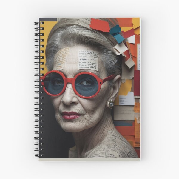 Item preview, Iris Apfel Utilize torn paper fragments designed and sold by SimplifyCD.