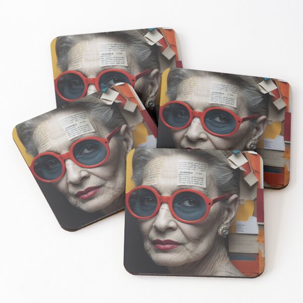 Item preview, Iris Apfel Utilize torn paper fragments designed and sold by SimplifyCD.